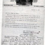 Brief vom 12. Januar 1952