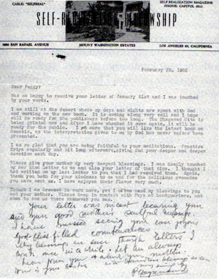 Brief vom 25. Februar 1952