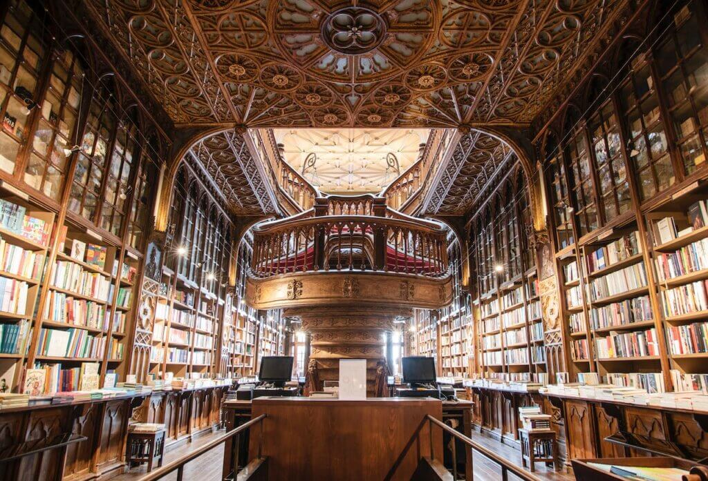 Bücherliste, Bibliothek, Porto, Portugal
