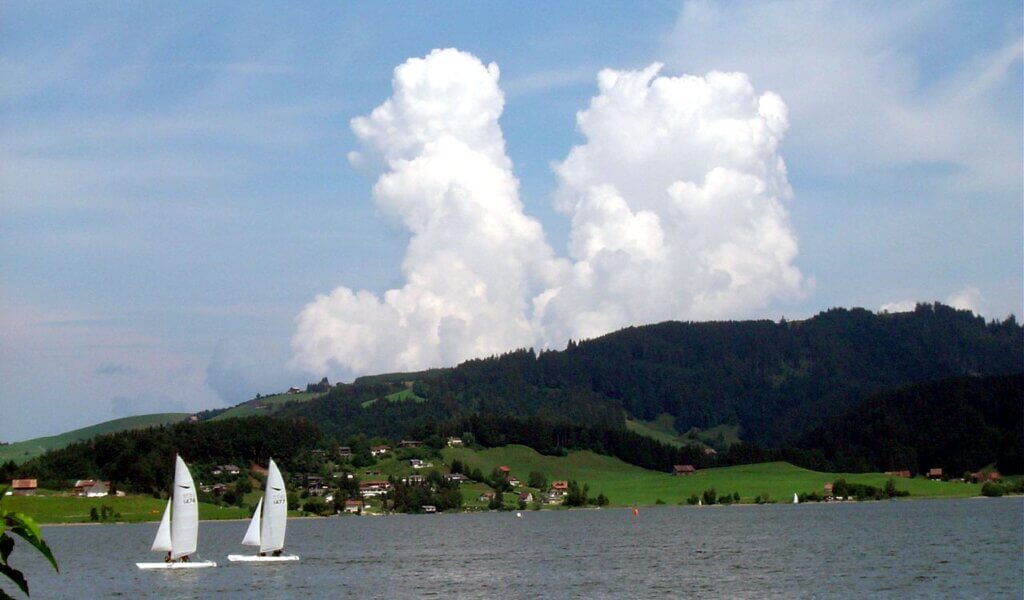 Der Zeuge - Sihl-See mit Wolkenformation